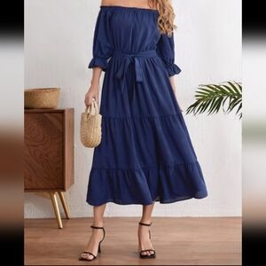 Emery Rose Off Shoulder Dress